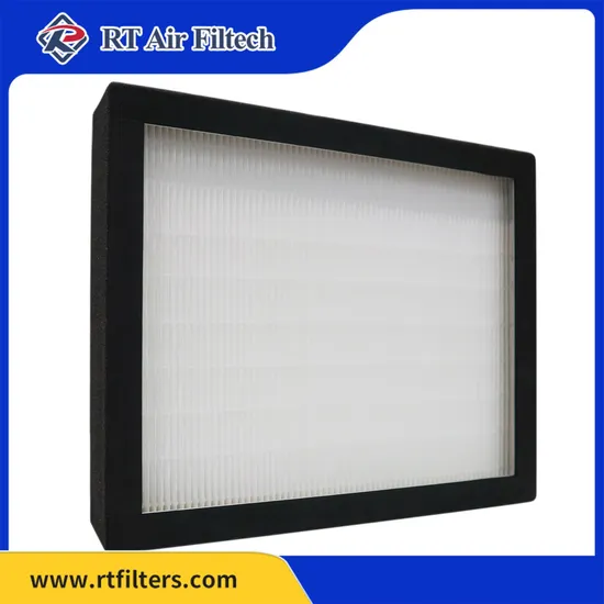 Efficiency 99.995 H14 Air Filter Mini Pleat HEPA Filter in Clean Room